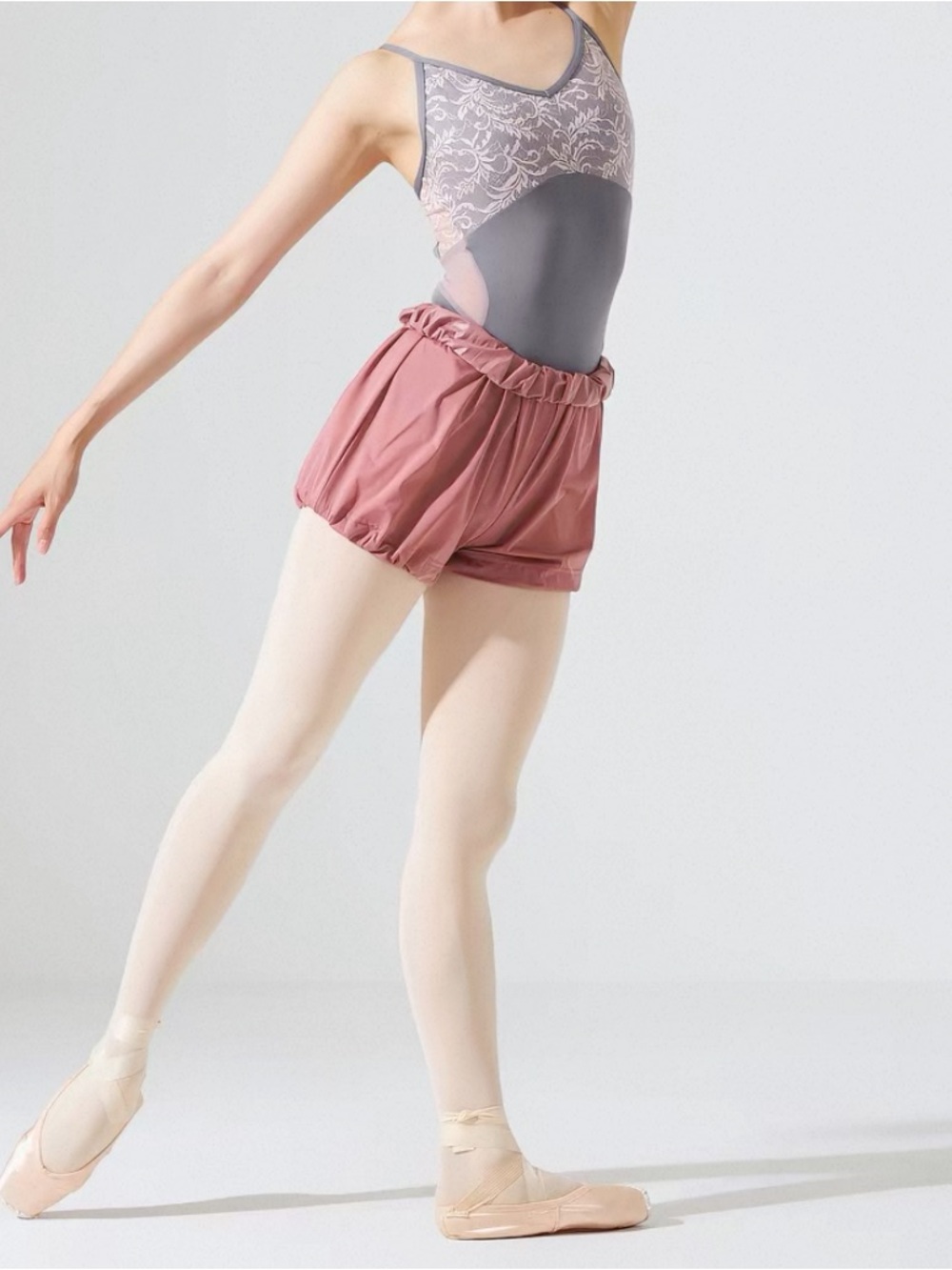 CHACOTT Dance Ballet Shorts Dusty Rose Color Size Large